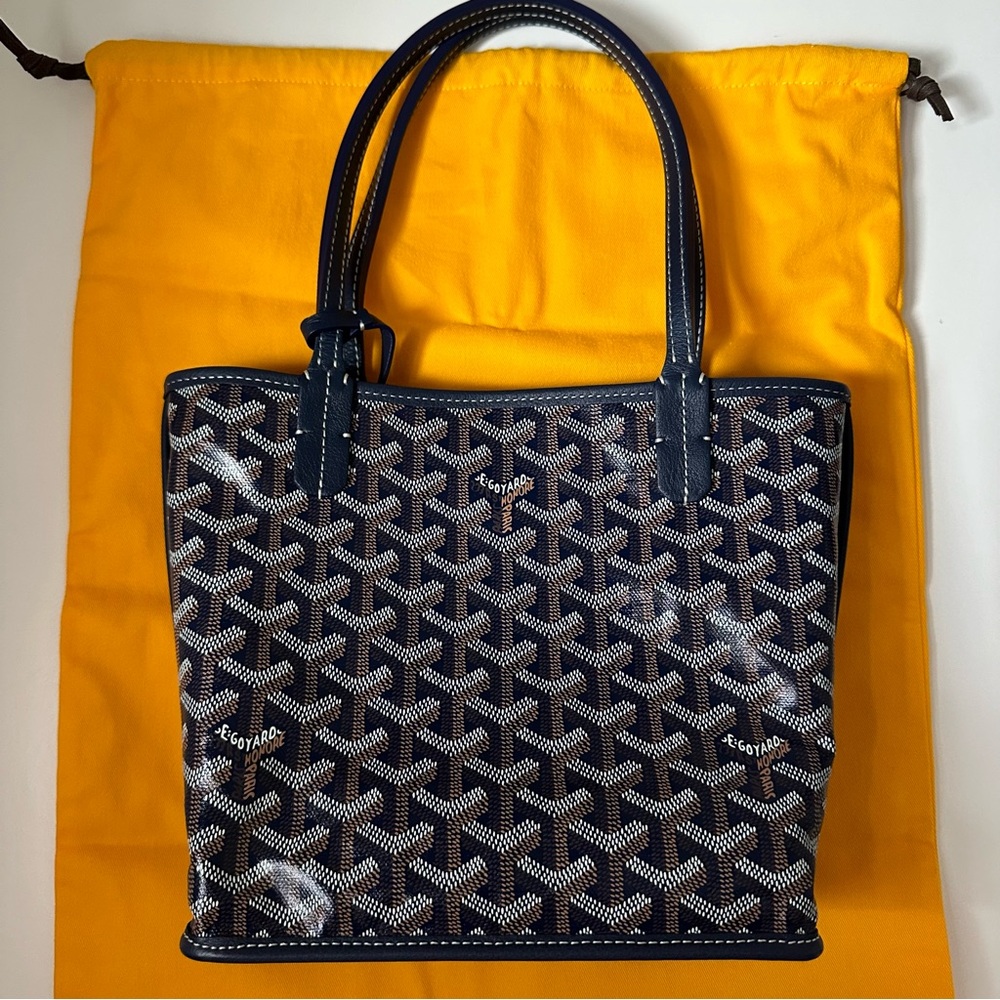 Goyard Anjou Mini in Navy Blue